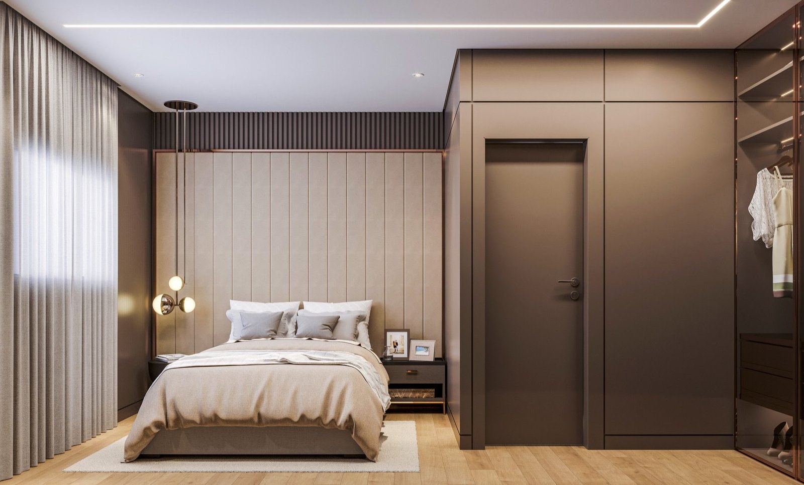 Suíte do apartamento de 95 m²